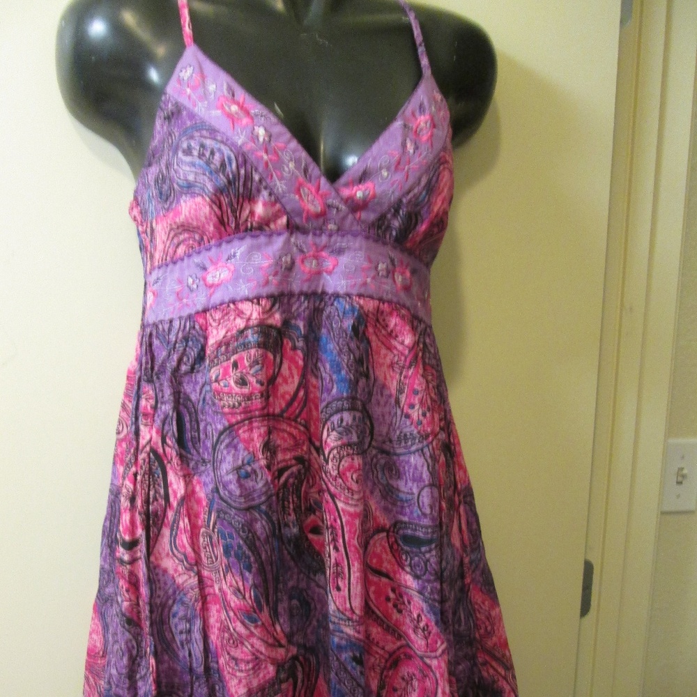 RAIN FOREST CAFE Medium Spaghetti Strap Dress.